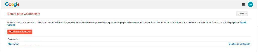 Añadir propietario en Google Search Console